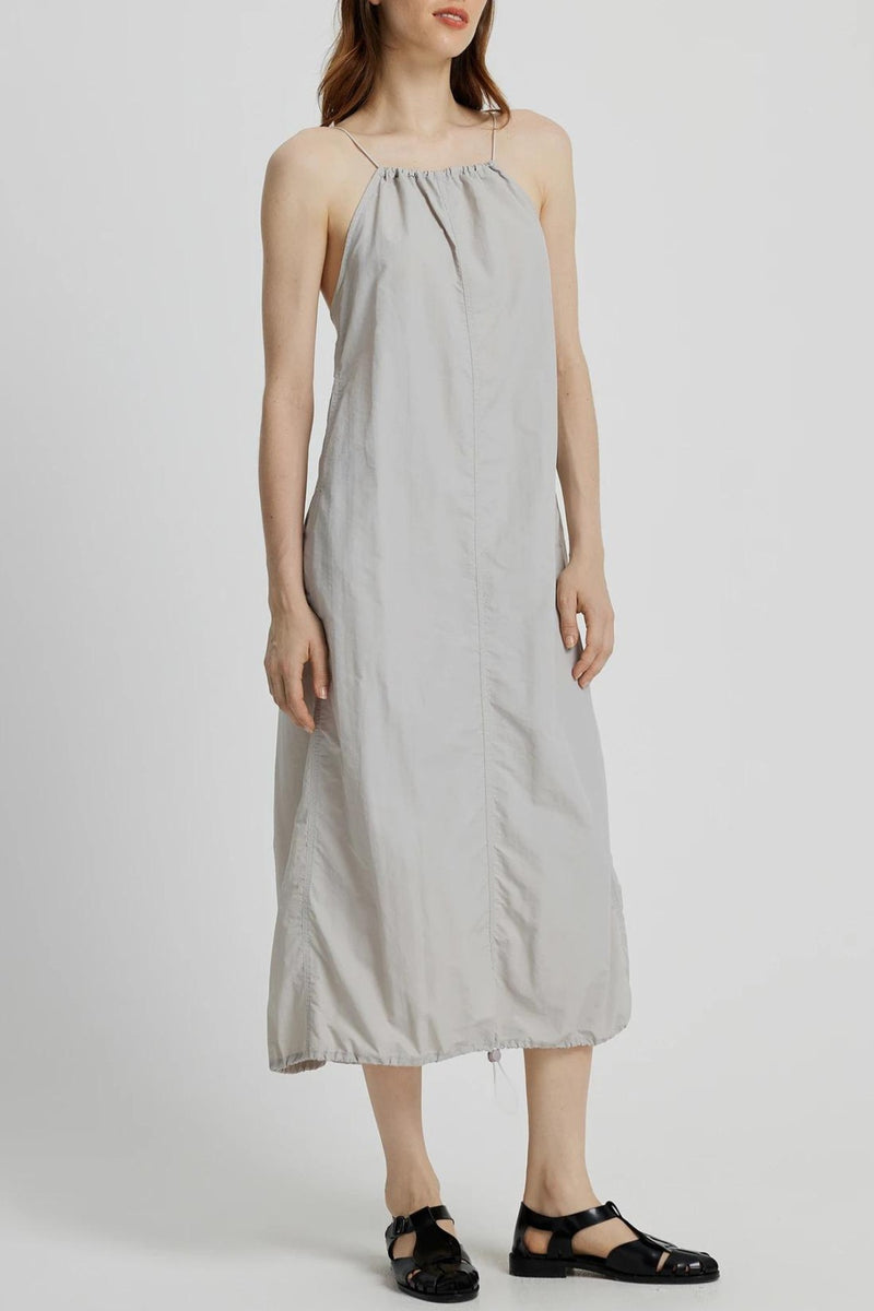 RAELYNN Halter Midi Parachute Dress W/ Toggle Drawstring Back & Hem (S 1930 Clothing RAELYNN Halter Midi Parachute Dress W/ Toggle Drawstring Back & Hem (S 1930 Clothing