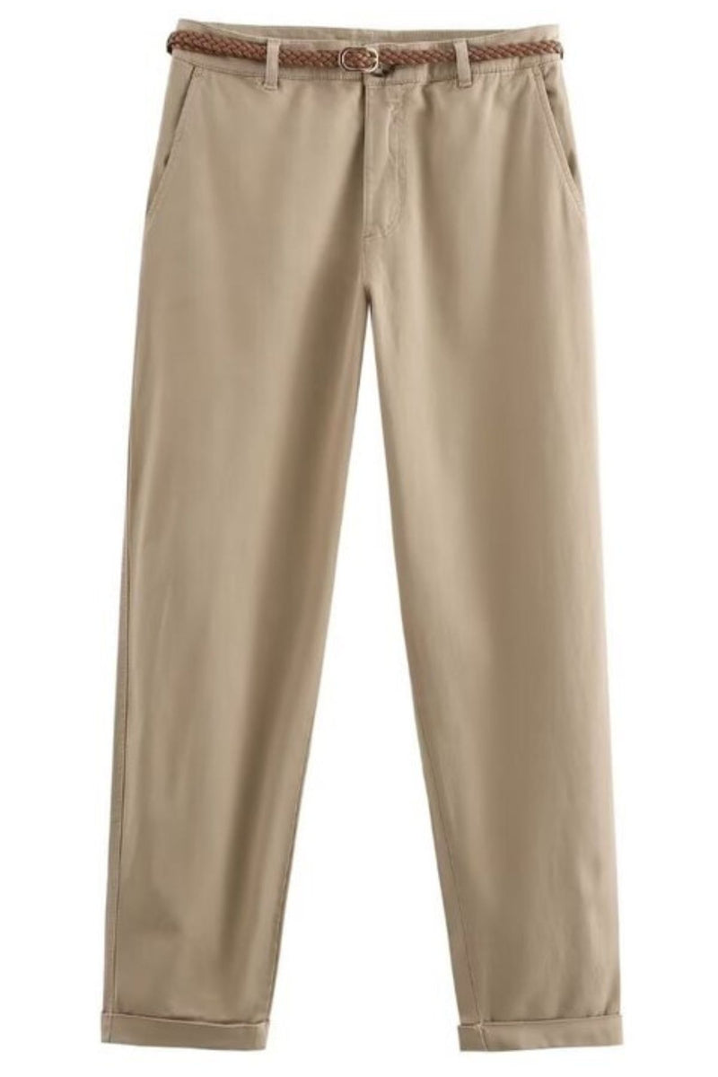 HAYDEN Belted Chino Trousers