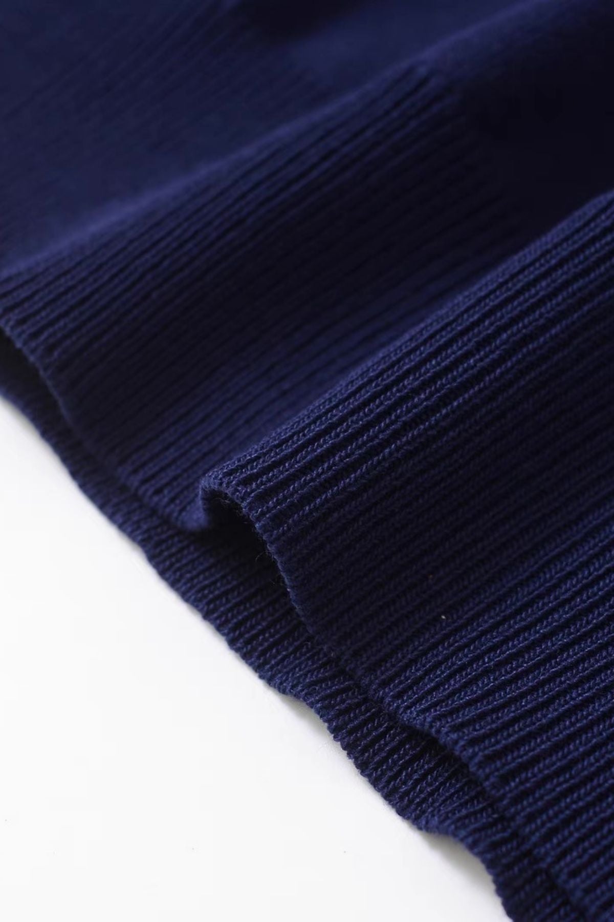 MAYA Crew Knit Tee (Navy Blue)