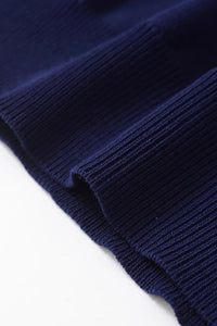 MAYA Crew Knit Tee (Navy Blue)