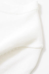 MAYA Crew Knit Tee (White)