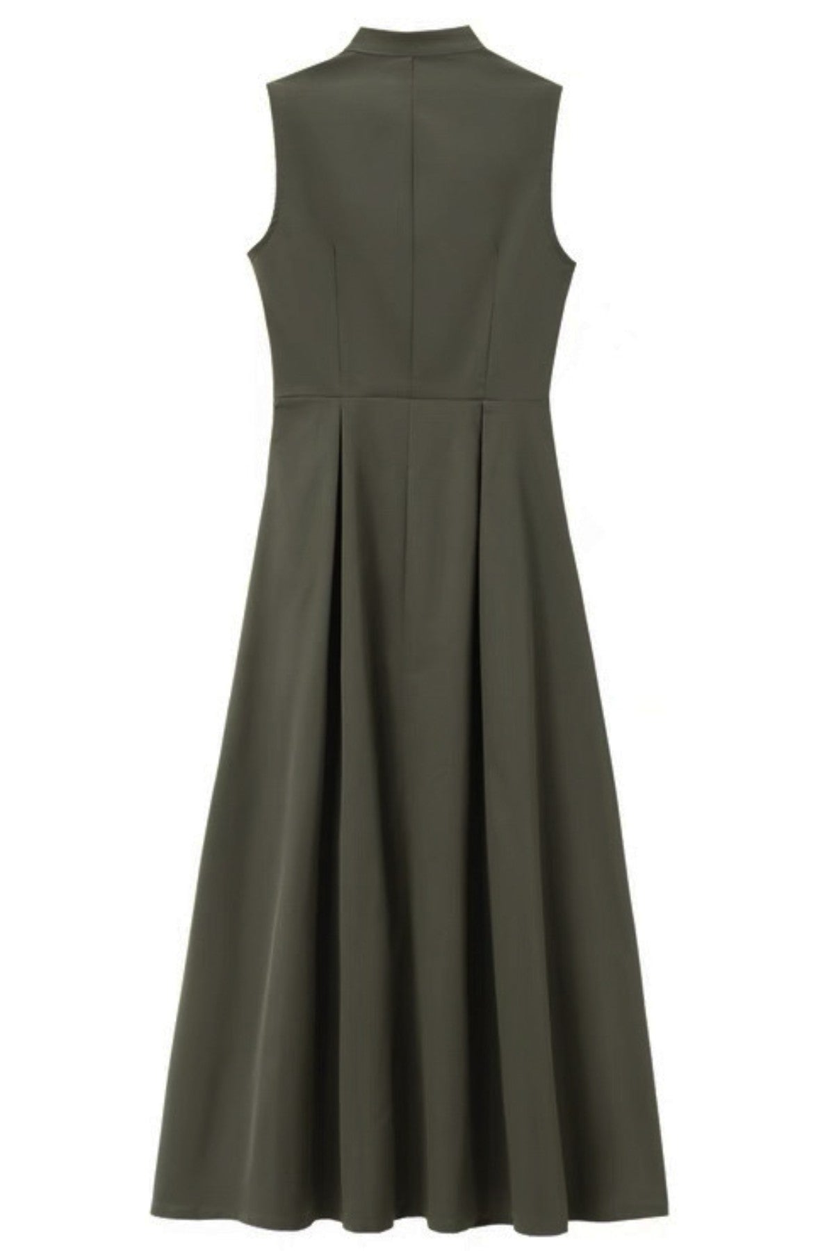 CARA Utility Zip Maxi Dress (Deep Olive Green)