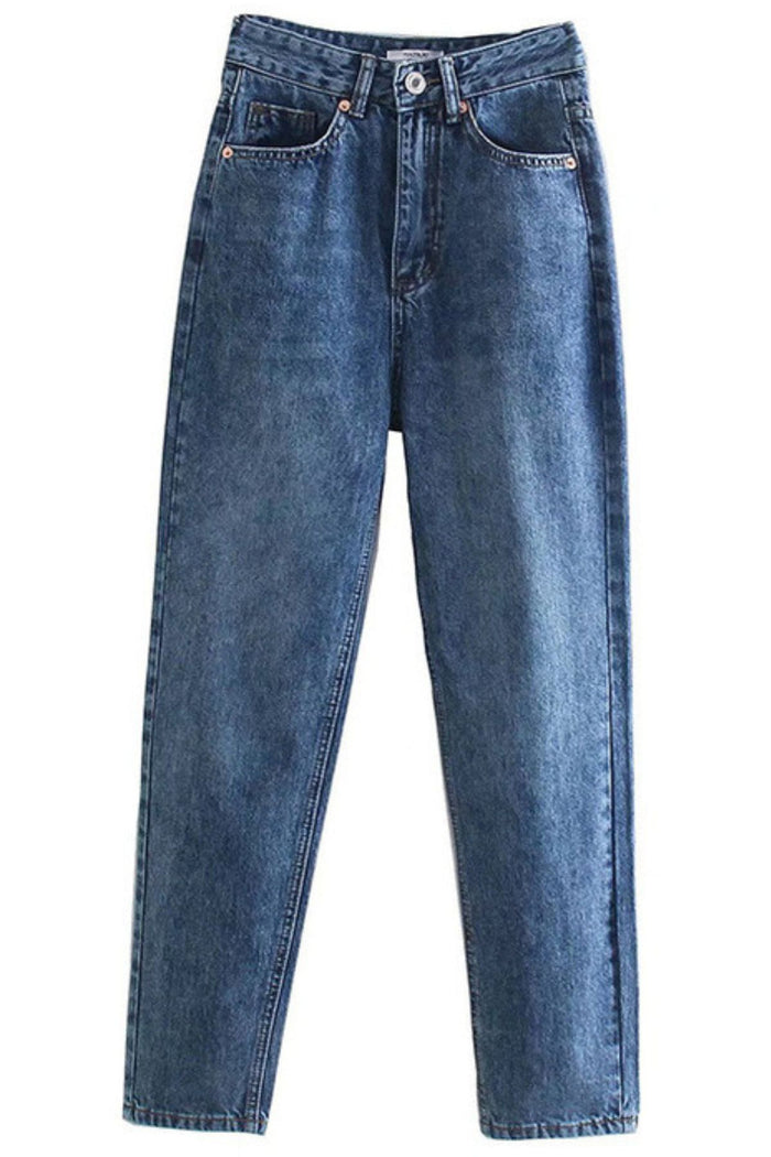 JEORELLA High-Waist Mom Jeans