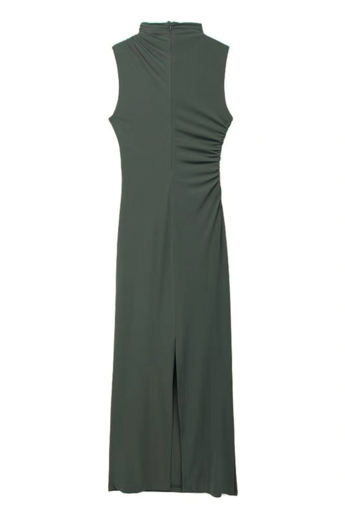 VELA Knit Midi Dress (Deep Sage Green)