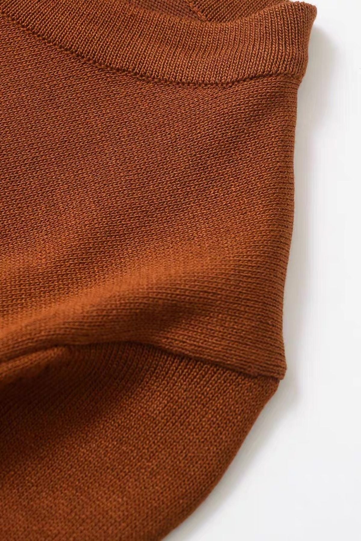 MAYA Crew Knit Tee (Russet Brown)