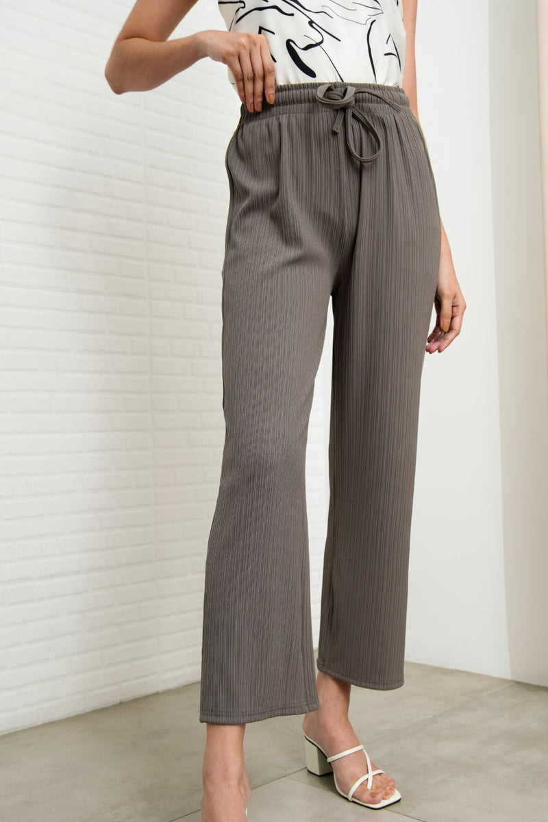 MAUDE Drawstring Lounge Pants (Grey)