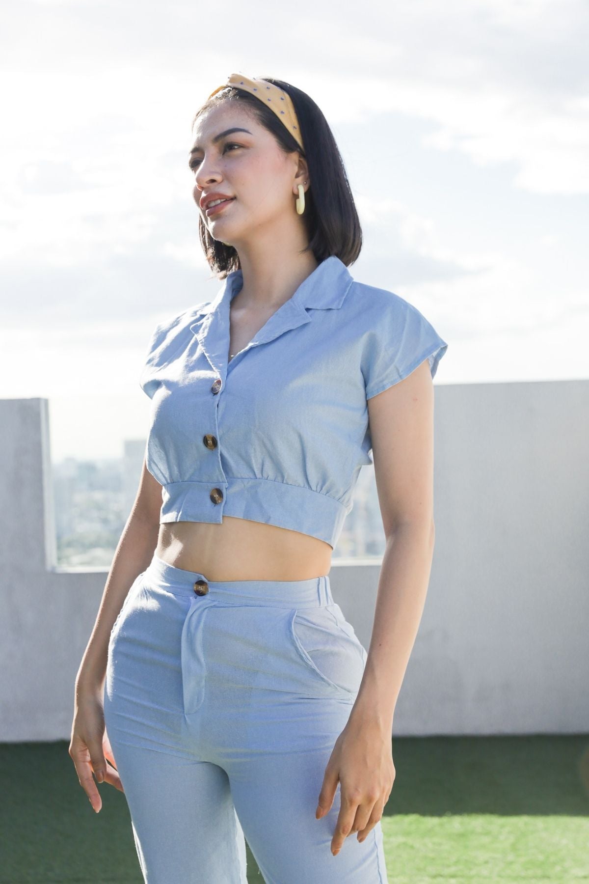 MADISON Top & Pants Co-ord (Ice Blue)
