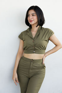 MADISON Top & Pants Co-ord (Moss Green)