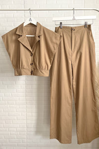 MADISON Top & Pants Co-ord (Latte Brown)