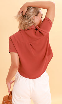 JESSI Button Down Shirt (Dusty Rose)