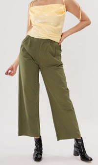 RAI Wide-Leg Pants (Army Green)