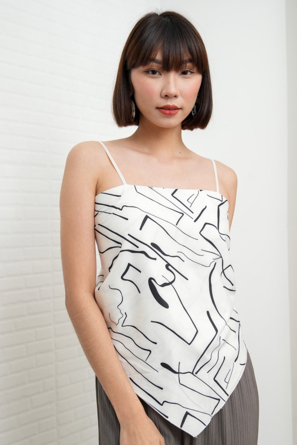 ALLEGRA 2-way Self-tie Scarf Top (Abstract 1)